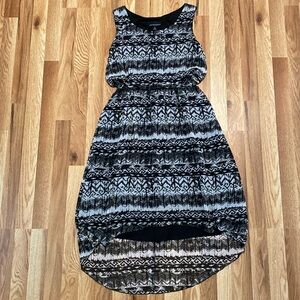 Cynthia Rowley Dress High Low Sleeveless Black & Gray spring summer style